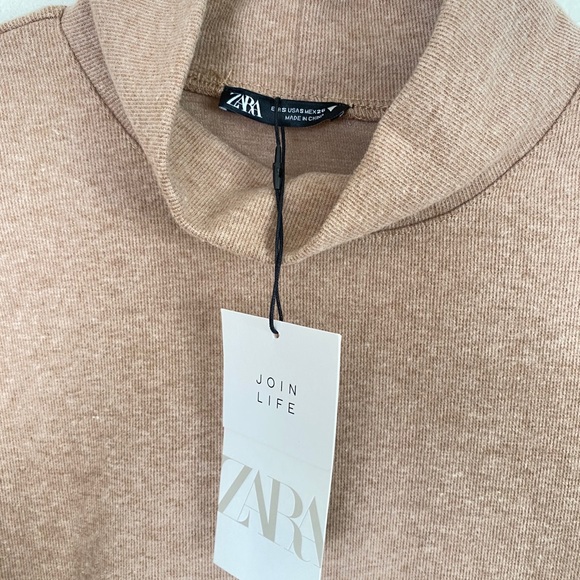 NEW! Zara | heather beige turtleneck dress - Picture 3 of 7